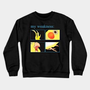 my weakness: cockatiels Crewneck Sweatshirt